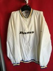 Vintage LA Rams Reebok pullover Jacket  Size XXL NFL color beige Nice