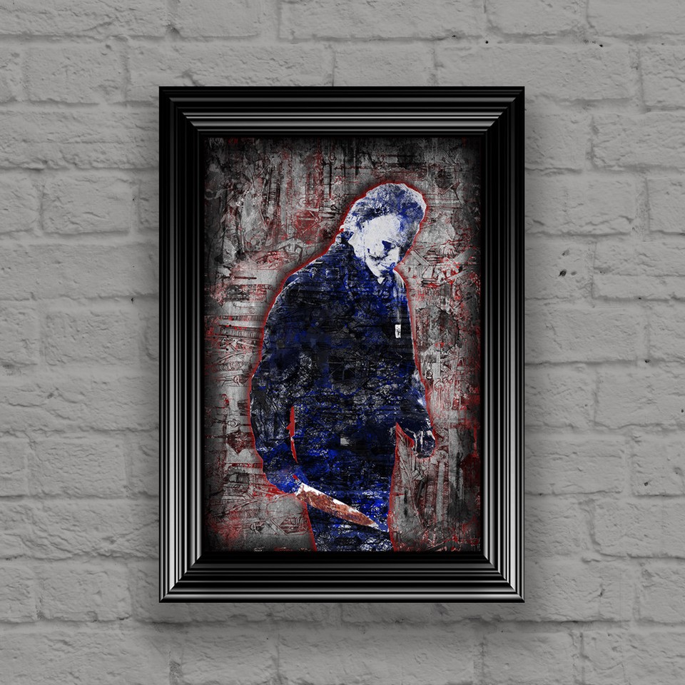 Michael Myers of HALLOWEEN Poster, Halloween Horror Print 13x19in Free Ship eBay