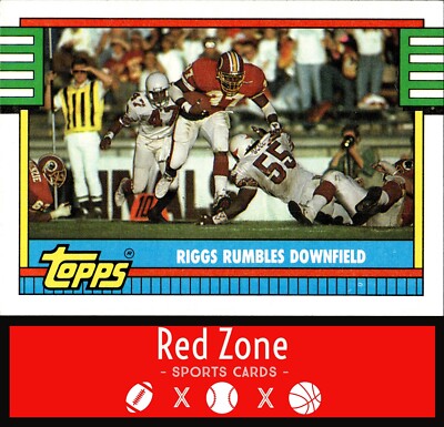 1990 Topps - #524c Riggs Rumbles Downfield NM Set Break.
