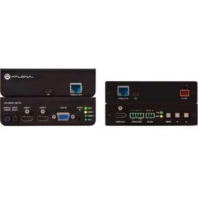 Atlona Hdbaset Extender Kit With Three-Input Switcher Scaler AT-HDVS-150-KIT
