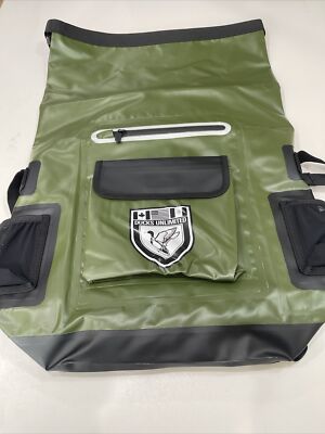 Ducks Unlimited- Waterproof Dry Backpack- Color- Army Green