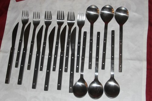6 Pers .Mono-e Besteck von Peter Raacke TOP 18 Teilig MONO E Mid Century - Bild 3 von 11