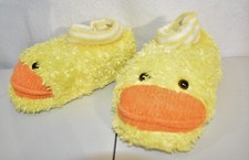 Kids Slippers Yellow Duck Unisex Large 9-10