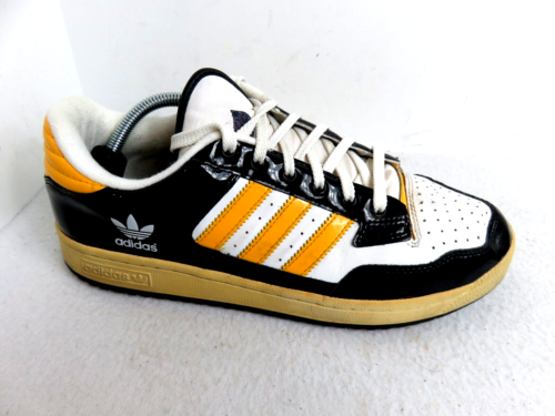 Adidas Shoe Mens 10.5 Rare 467972 End to End Black/Yellow Leather Skate Shoe - 第 1/10 張圖片