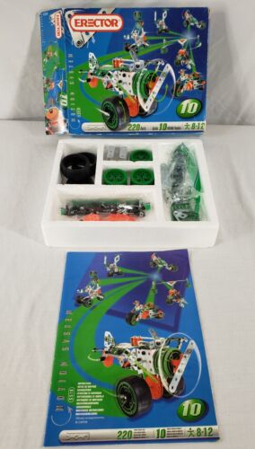 Erector Motion System #5510-220 Parts Builds 10 Moving Models (Missing 1 Wheel) - Picture 3 of 16