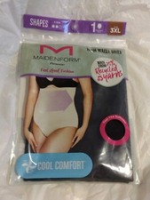 MAIDENFORM FLEXEES COOL COMFORT FIRM CONTROL HIGH WAIST BRIEF 3XL Black