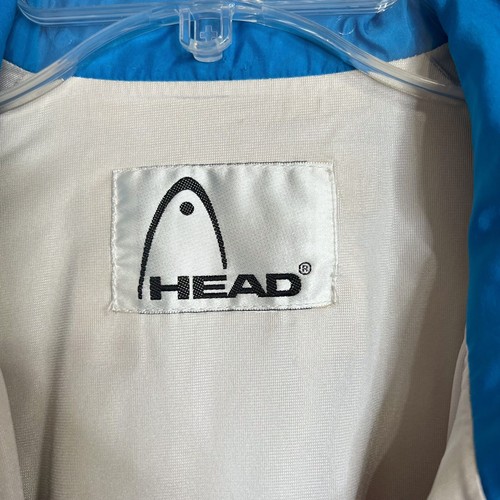 Head Vintage Tennis Windbreaker Size L Mens Colorblock Purple Blue Activewear - Picture 7 of 7