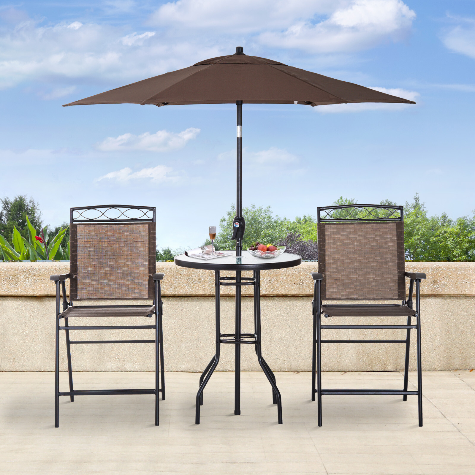 garden umbrella table and chairs