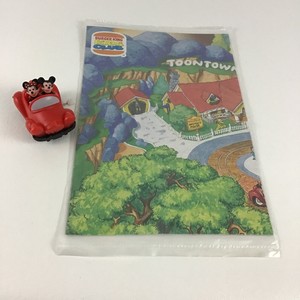 Mickey's Toon Town Burger King Disneyland Map Wind Up Mouse Vehicle Vintage 1993