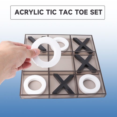 12" Giant Acrylic Tic Tac Toe Game. Tabletop Family Board Games for Kids/Adults - Bild 2 von 7