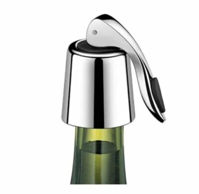 Wine Bottle Stopper Premium Stainless Steel Vacuum Seal Reusable