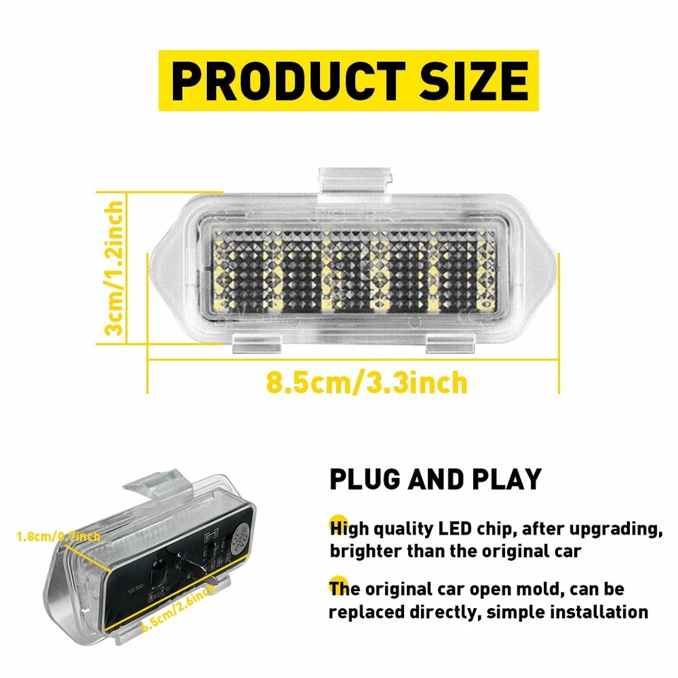 Luces LED de charco de espejo retrovisor lateral 2 piezas para Chevrolet Suburban 1500 2003-2006 | 2500 Foto 2 de 4