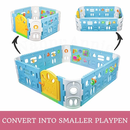 Baby Playpen with Gate and Activities 1.6m Square - Picture 2 of 12