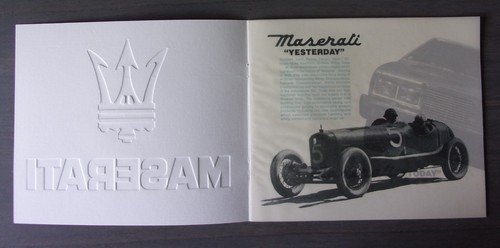 MASERATI QUATTROPORTE III orig 1980s Prestige Sales Brochure - English Text USA - Picture 2 of 8