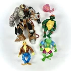 Vintage TMNT 1990s Teenage Mutant Ninja Turtles Figures Lot of 5
