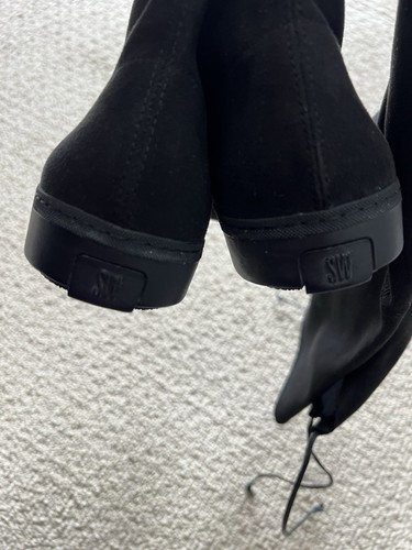 Stuart Weitzman Playtime boots Suede black over the knee Women’s Size 10 - Picture 12 of 14