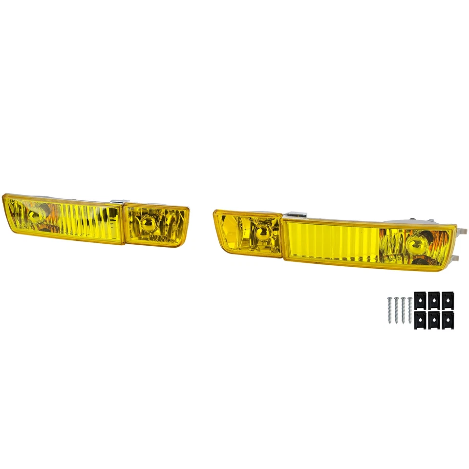 Klarglas Nebelscheinwerfer Set Gelb mit Blinker für VW Golf 3 91-97 - Bild 2 von 4