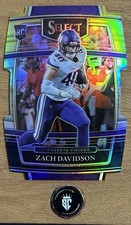 Zach Davidson 2021 Panini Select Concourse Black & Gold Prizm Die-Cut Rookie #95