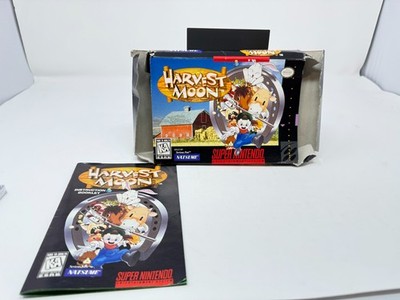 Harvest Moon SNES Box and Manual only Good