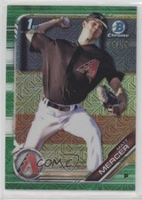 2019 Bowman Chrome Prospects Mega Box Green Mojo Refractor 49/99 Matt Mercer hn3