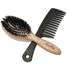 100 Boar Bristle Hair Brush Set, Natural Soft Bristles Brush Comb