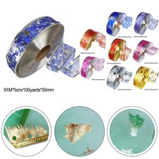 Lebendiges rotes und grünes Weihnachtsband für Kranz Dekoration 5 cm x 100 Yar