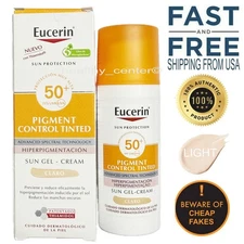 Eucerin Sun Pigment Control Tinted Light Gel-Cream SPF50+ 50ml  NIB