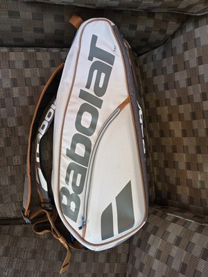 Babolat Pure Wimbledon RH 6 Tennis Bag Racket Pack Racquet White Grey