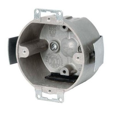 2PC Allied Moulded 9338-ESKT 3-1/2'' Round Ceiling/Fixture Box, Depth: 2'', O