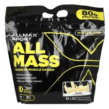 Sport, ALLMASS®, Advanced Muscle Gainer, Vanilla, 5 lbs (2.27 kg) 8.00 per gallon