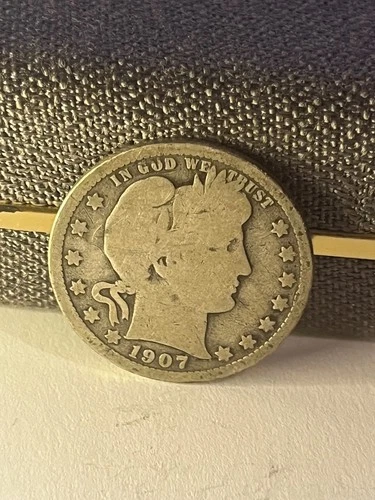 1907 O Barber Quarter Dollar, G to VG