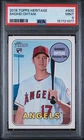 2018 TOPPS HERITAGE #600 SHOHEI OHTANI ROOKIE RC PSA 9