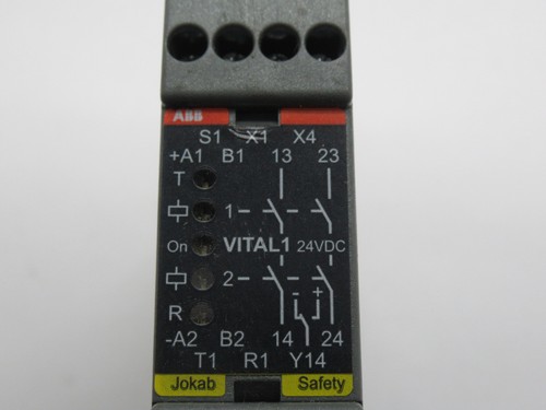 ABB 2TLA020052R1000 VITAL 1 Safety Controller 24VDC 2NO SHELF WEAR NEW - Picture 3 of 4