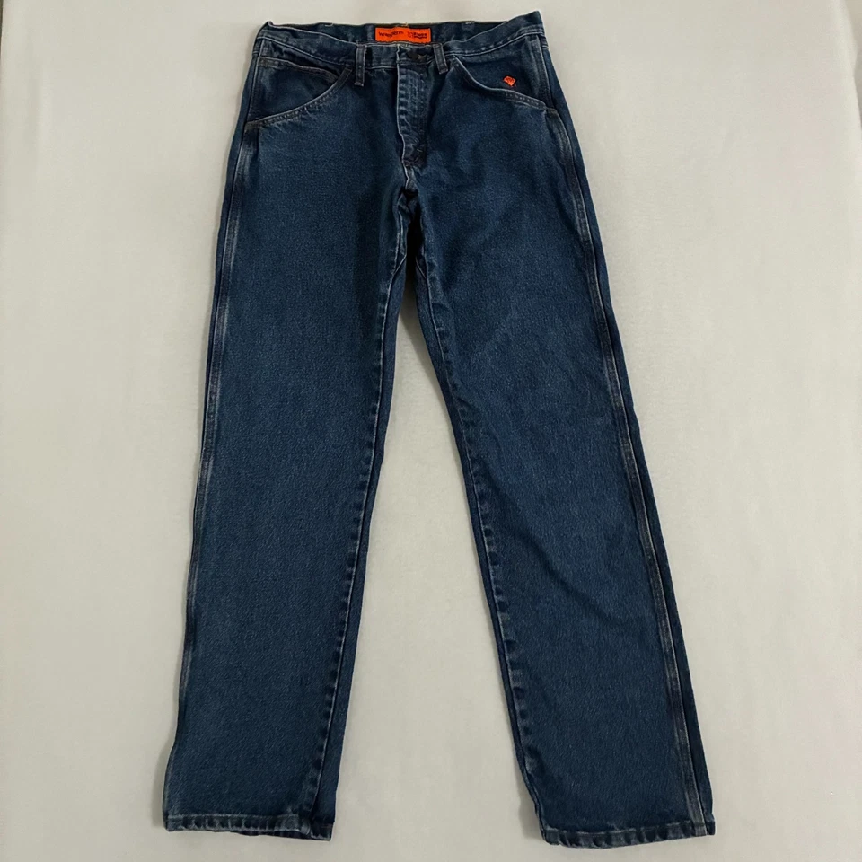 Wrangler FR Flame Resistant Jeans Mens 34x34 Relaxed Fit Denim Western Work Wear - Image 2 of 4