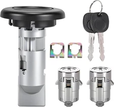 Door Lock Cylinder & Ignition Switch Lock w/Keys Compatible with 2003-2006 Chevy