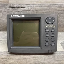 Lowrance X135 Head Unit Only UNTESTED - For Parts or Repair