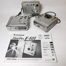 Fujifilm FinePix F401 F410 Digital Camera 3.1MP Silver Tested & Faulty No Power