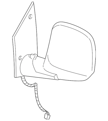 Genuine GM Driver Side Rear View Mirror 15768768