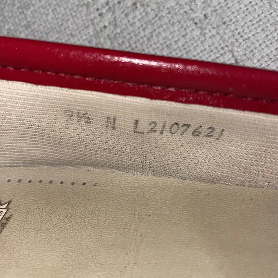 SAS Nursing Shoes Womens Size 9.5 N Red Leather Occupational Clinic - Image 3 of 4