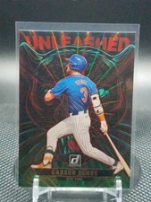 2025 Donruss Baseball Carson Benge Unleashed Green Laser Mets