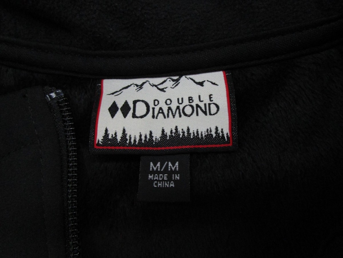 Black Diamond Double Diamond Softshell Jacket Full Zip Pockets 