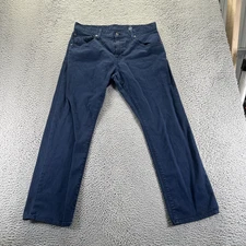 Cremieux Jeans Men's 34x30 Blue Denim Cotton Straight Workwear Outdoor Stretch