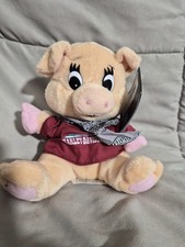 Vintage 1997 Harley Davidson Pig Bean Bag Plush Stuffed Animal G86004 Racer NTW