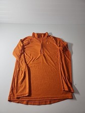 Under Armour Shirt. Youth XL. Heat Gear. Quarter Zip Pullover Athletic. Orange