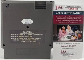 Sonia Manzano Signed Sesame Street 123 Nintendo NES Game Cartridge JSA COA