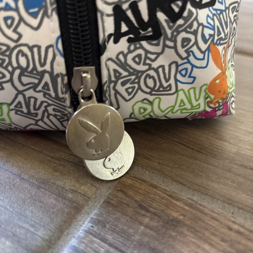 VINTAGE 90S Y2K PLAYBOY BUNNY GRAFFITI Makeup Purse - Bild 2 von 10