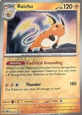Raichu [Reverse Holo] #19 Prices | Pokemon Paldean Fates | Pokemon