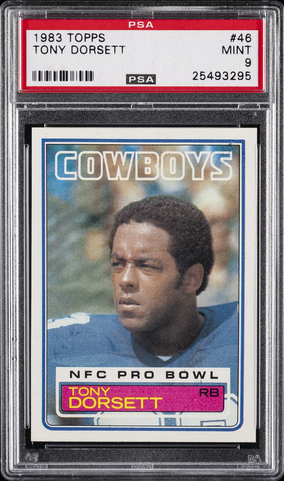 1983 TOPPS #46 TONY DORSETT PSA 9