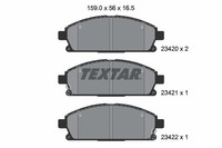1X Textar 2342001 Bremsbelagsatz Scheibenbremse FüR Nissan Honda Isuzu Acura Inf