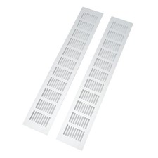 2 Pcs Air Vent Ventilation Grille Aluminium Alloy Rectangular Vent Plate For